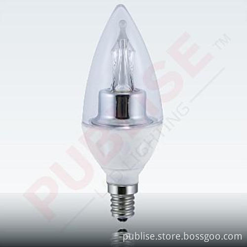 Unique Dimmable led candle bulb C37 without driver inside